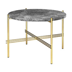 GUBI table basse ronde structure laiton TS Ø 55 x 41 cm