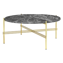 GUBI table basse ronde structure laiton TS Ø 80 x 35 cm