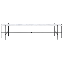 GUBI table basse structure noire TS CONSOLE 180 x 40 x H 40 cm