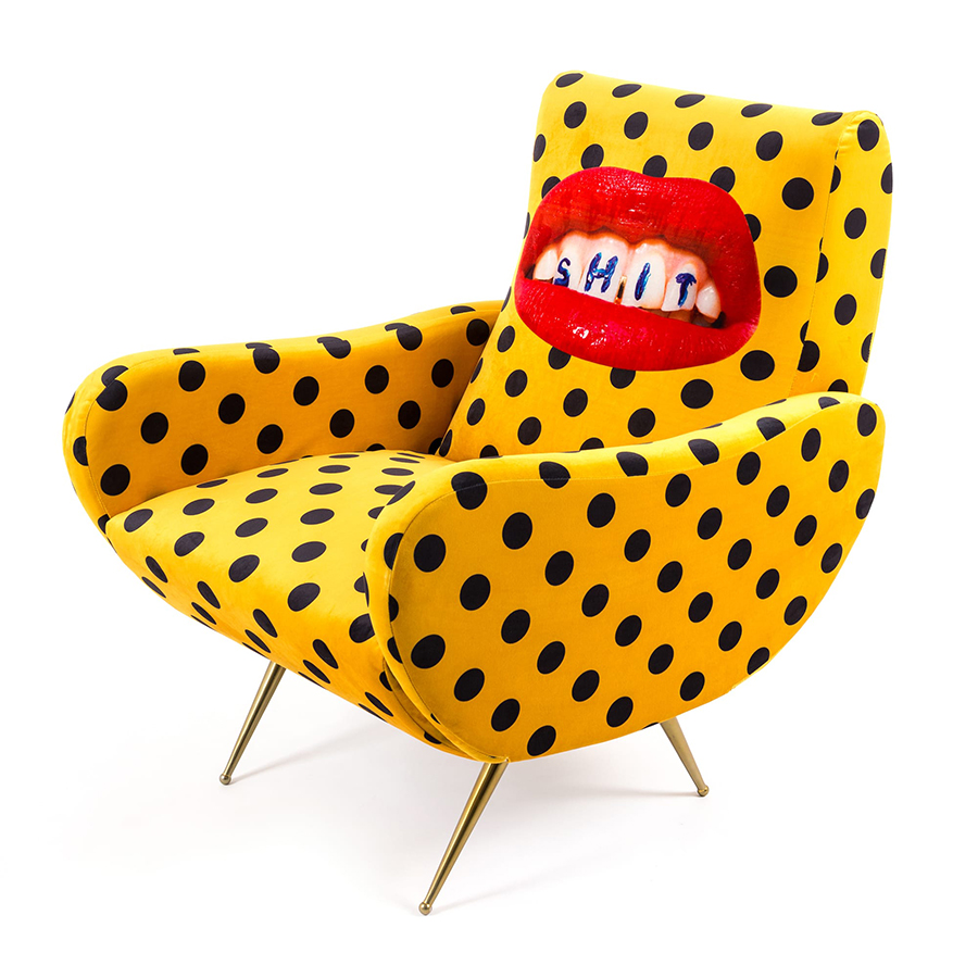 SELETTI fauteuil rembourré TOILETPAPER ARMCHAIR
