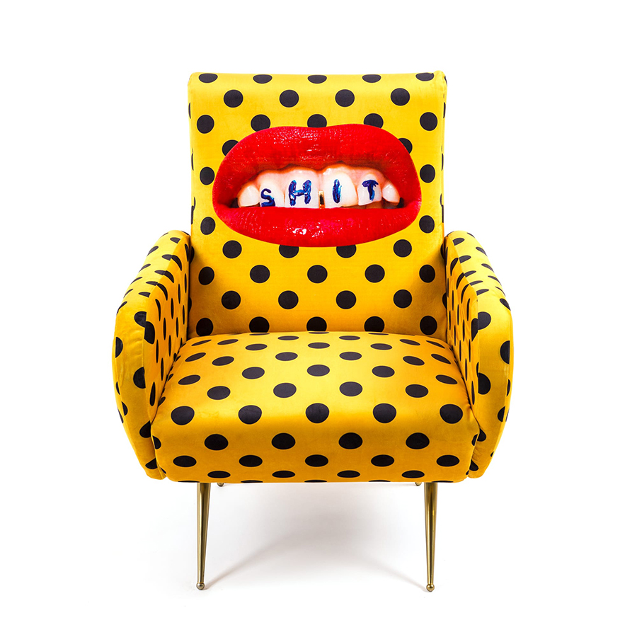 SELETTI fauteuil rembourré TOILETPAPER ARMCHAIR