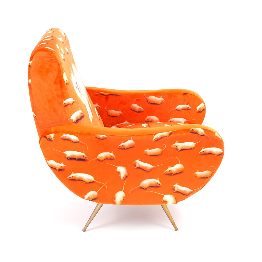 SELETTI fauteuil rembourré TOILETPAPER ARMCHAIR