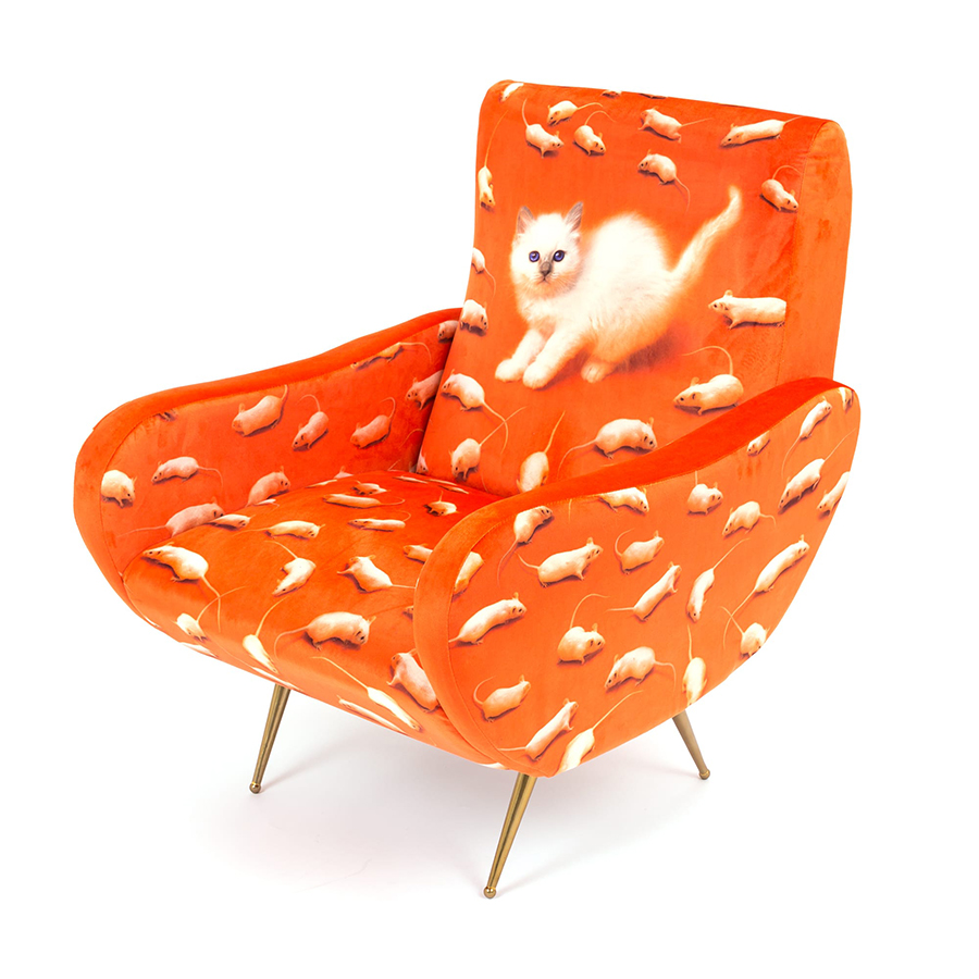 SELETTI fauteuil rembourré TOILETPAPER ARMCHAIR
