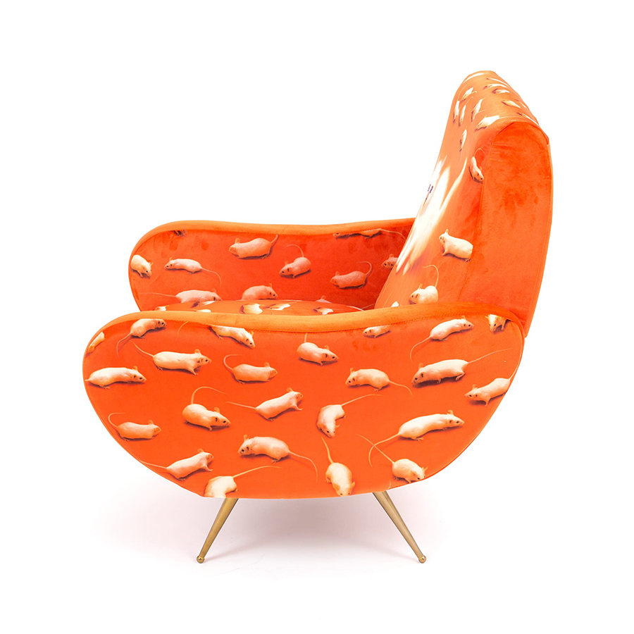 SELETTI fauteuil rembourré TOILETPAPER ARMCHAIR