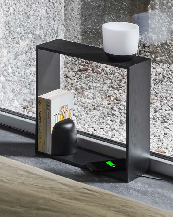 FLOS lampe de table avec serre-livres GAKU WIRELESS NOIR [DERNIÈRE PIÈCE]