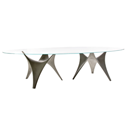 MOLTENI & C table ovale ARC 300 x 140 cm