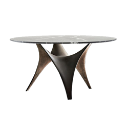 MOLTENI & C table ronde ARC Ø 130 cm