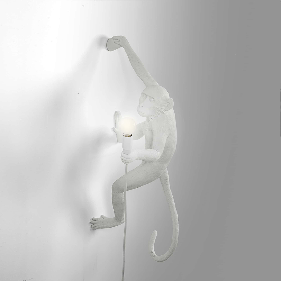 SELETTI lampe murale applique MONKEY LAMP à LED
