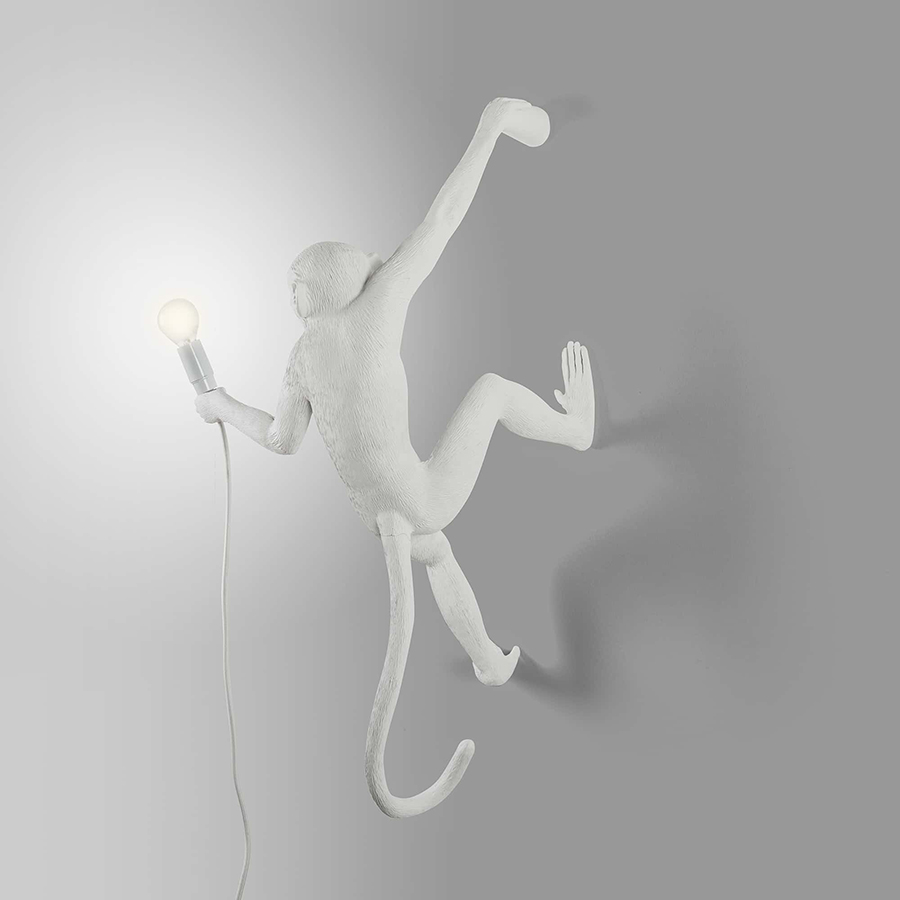 SELETTI lampe murale applique MONKEY LAMP à LED