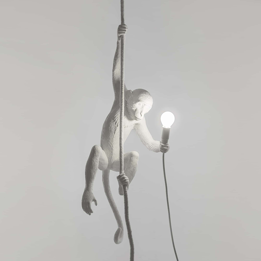 SELETTI lampe à suspension MONKEY LAMP à LED