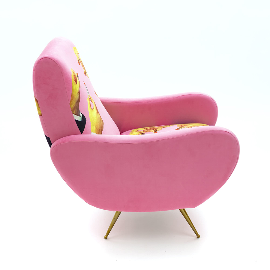 SELETTI fauteuil rembourré TOILETPAPER ARMCHAIR