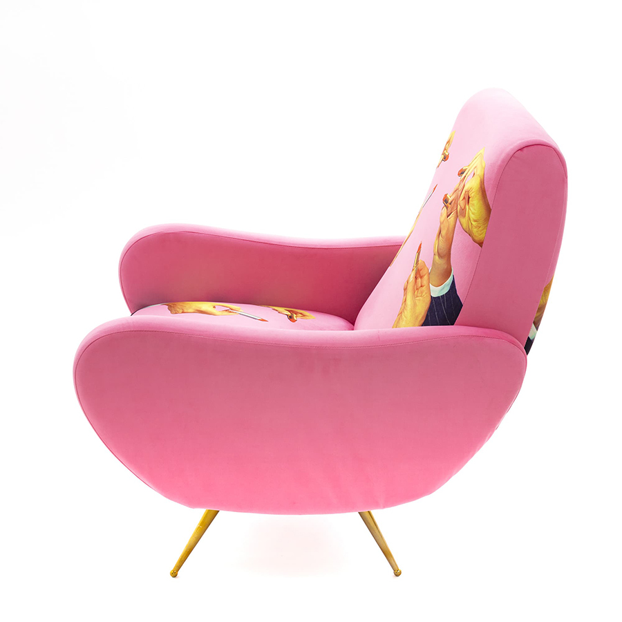SELETTI fauteuil rembourré TOILETPAPER ARMCHAIR
