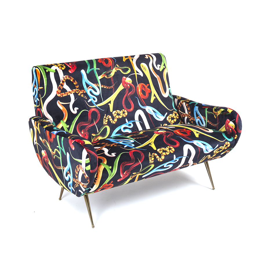 SELETTI canapé 2 places TOILETPAPER ARMCHAIR
