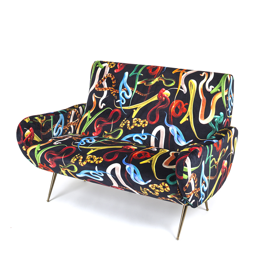SELETTI canapé 2 places TOILETPAPER ARMCHAIR