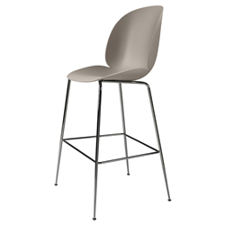 GUBI tabouret BEETLE BAR CHAIR base chrome noir