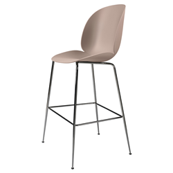 GUBI tabouret BEETLE BAR CHAIR base chrome noir