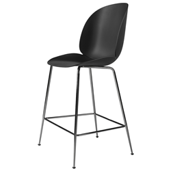 GUBI tabouret BEETLE COUNTER CHAIR base chrome noir