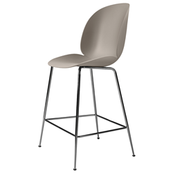 GUBI tabouret BEETLE COUNTER CHAIR base chrome noir