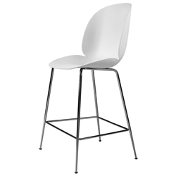 GUBI tabouret BEETLE COUNTER CHAIR base chrome noir