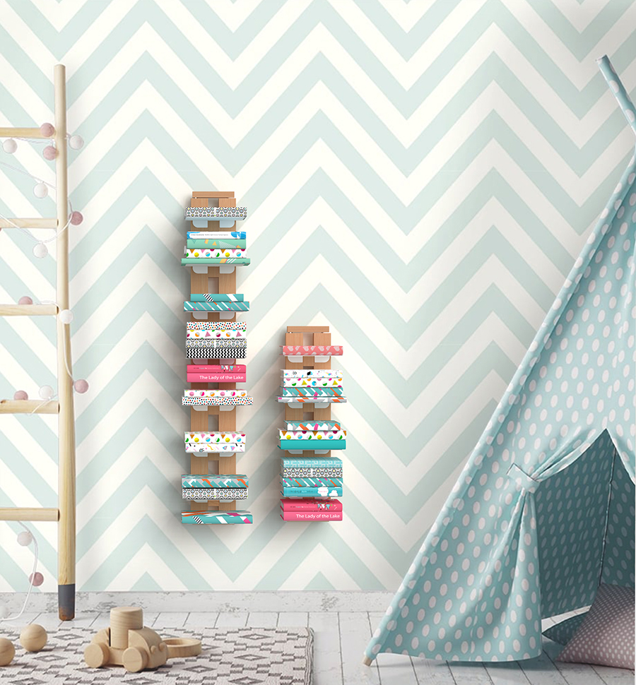 LE ZIE DI MILANO bibliothèque murale ZIA ORTENSIA