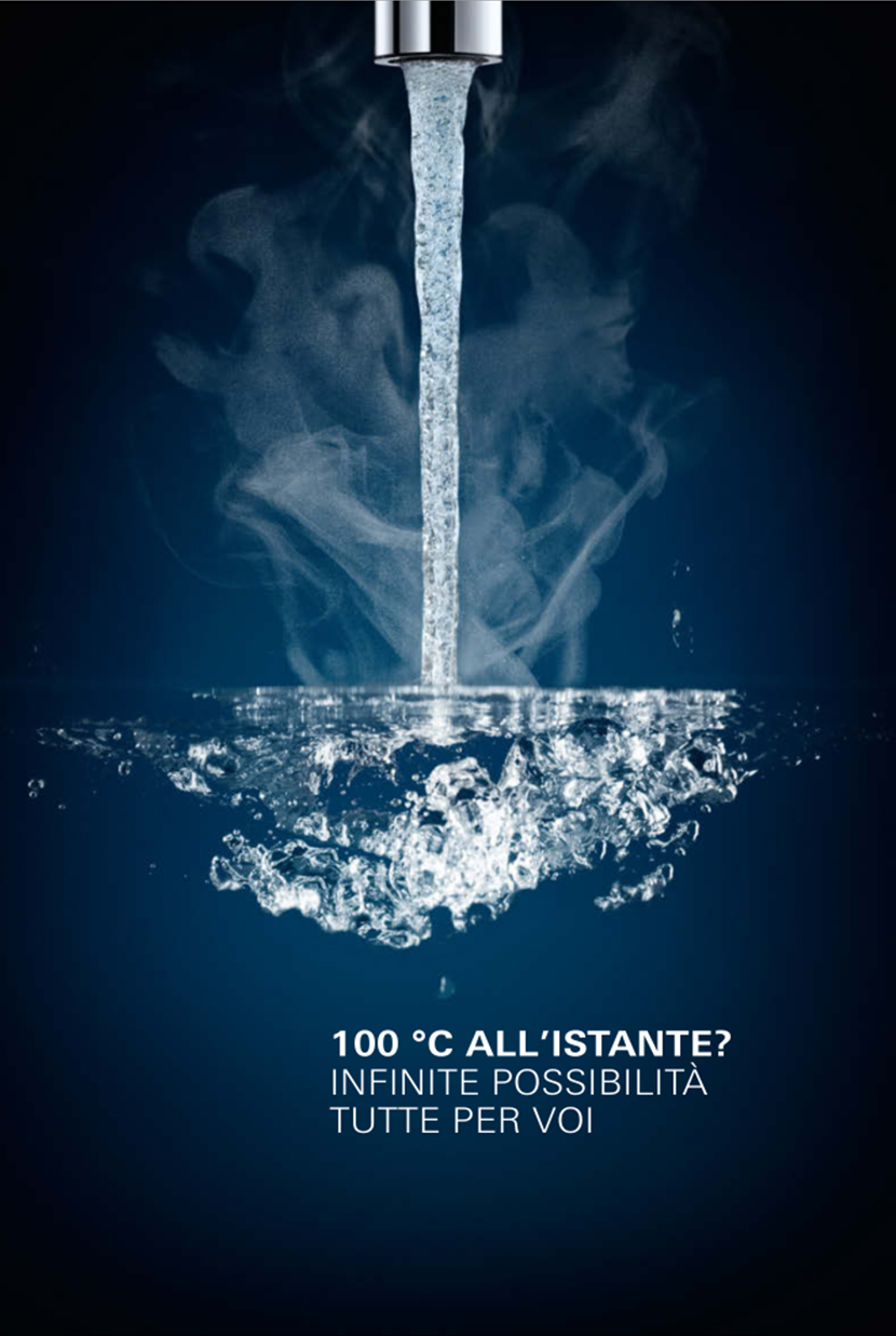 GROHE mitigeur monocommande à "C" RED DUO avec chaudière pour eau bouillante instantanée