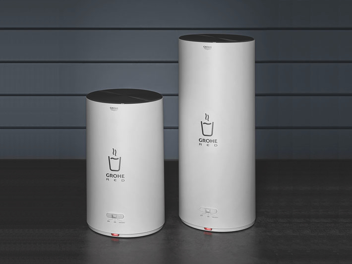 GROHE mitigeur monocommande à "L" RED DUO avec chaudière pour eau bouillante instantanée