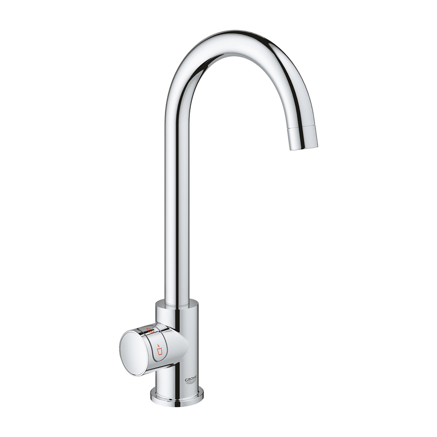 GROHE robinet distributeur simple à "C" RED MONO avec chaudière pour eau bouillante instantanée