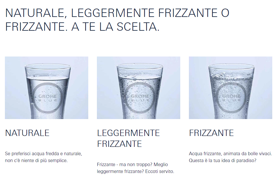 GROHE mitigeur monocommande à "U" avec système BLUE HOME pour 3 types d'eau