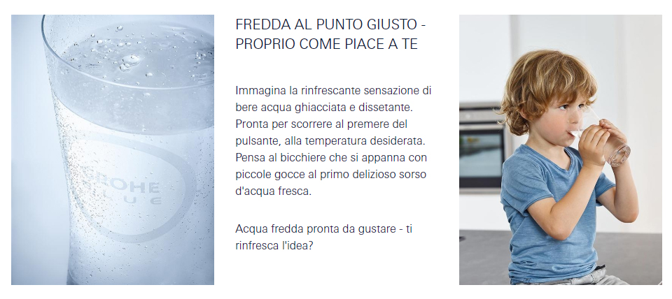 GROHE mitigeur monocommande à "U" avec système BLUE HOME pour 3 types d'eau