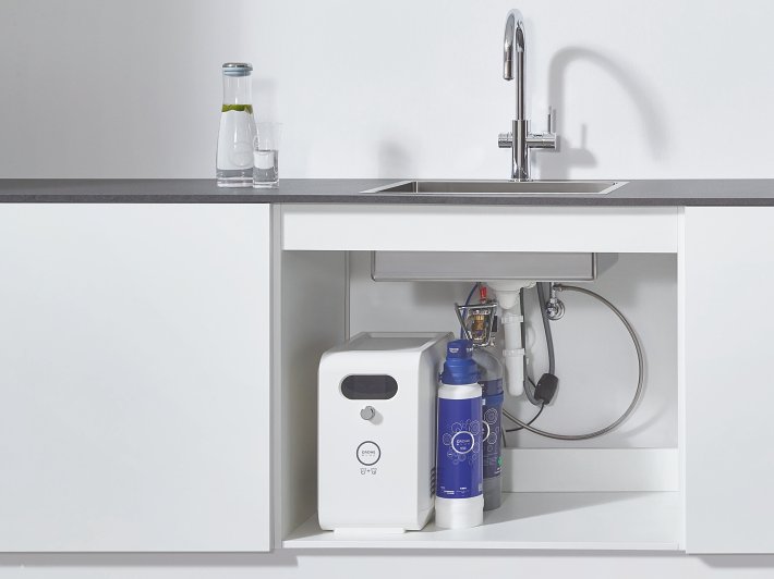 GROHE mitigeur monocommande à "L" BLUE HOME avec système pour 3 types d'eau