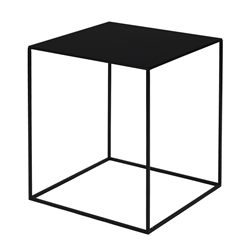 ZEUS table basse carré SLIM IRONY LOW TABLE 41 x 41 cm