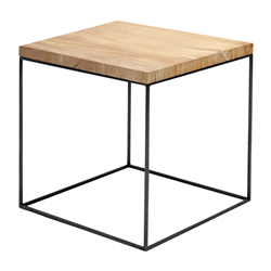 ZEUS table basse carré SLIM IRONY LOW TABLE 41 x 41 cm