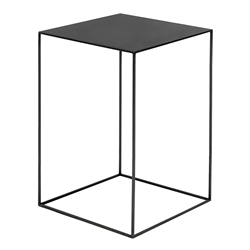 ZEUS table basse carré SLIM IRONY LOW TABLE 41 x 41 cm