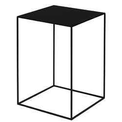 ZEUS table basse carré SLIM IRONY LOW TABLE 41 x 41 cm