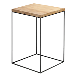 ZEUS table basse carré SLIM IRONY LOW TABLE 41 x 41 cm