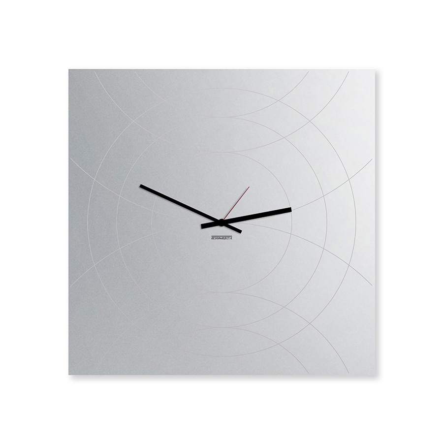 dESIGNoBJECT horloge murale avec mirror carré NARCISO