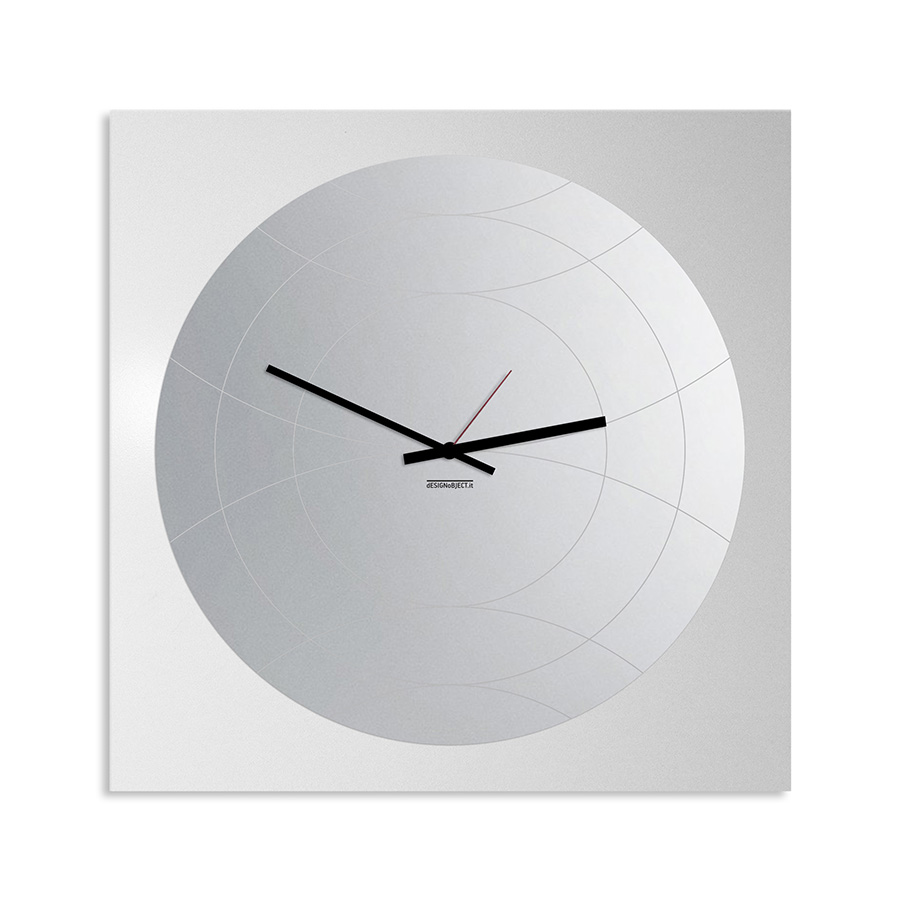 dESIGNoBJECT horloge murale avec mirror ronde NARCISO