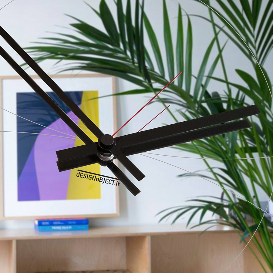 dESIGNoBJECT horloge murale avec mirror ronde NARCISO