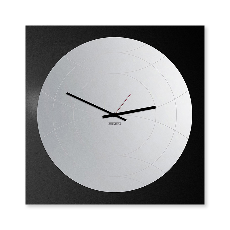 dESIGNoBJECT horloge murale avec mirror ronde NARCISO