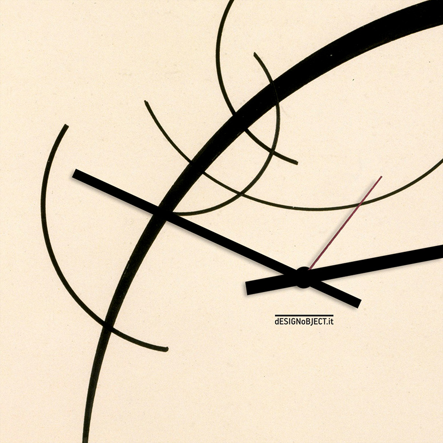 dESIGNoBJECT horloge murale KANDINSKY CLOCK