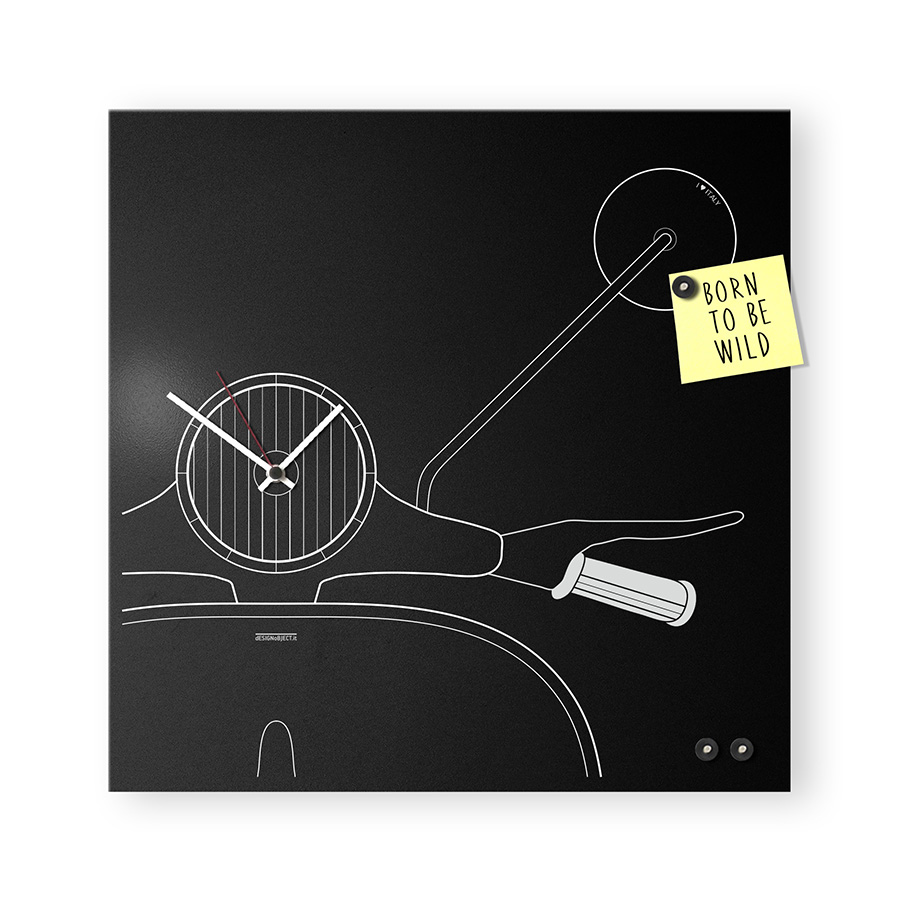 dESIGNoBJECT horloge murale SCOOTER