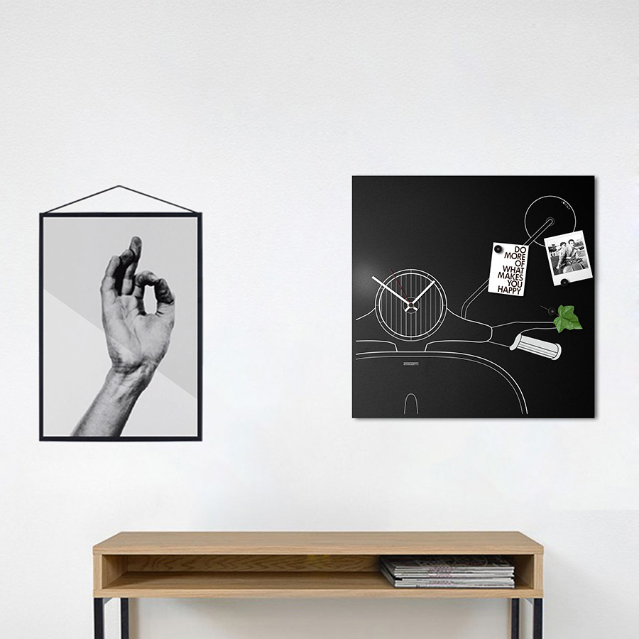 dESIGNoBJECT horloge murale SCOOTER