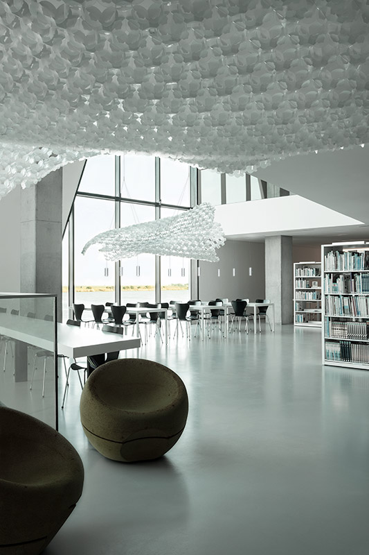 SLAMP lampe à suspension NUVEM composition de 2 modules blancs