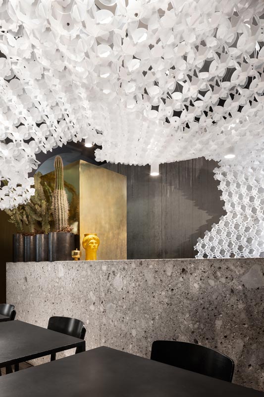 SLAMP lampe à suspension NUVEM composition de 2 modules blancs