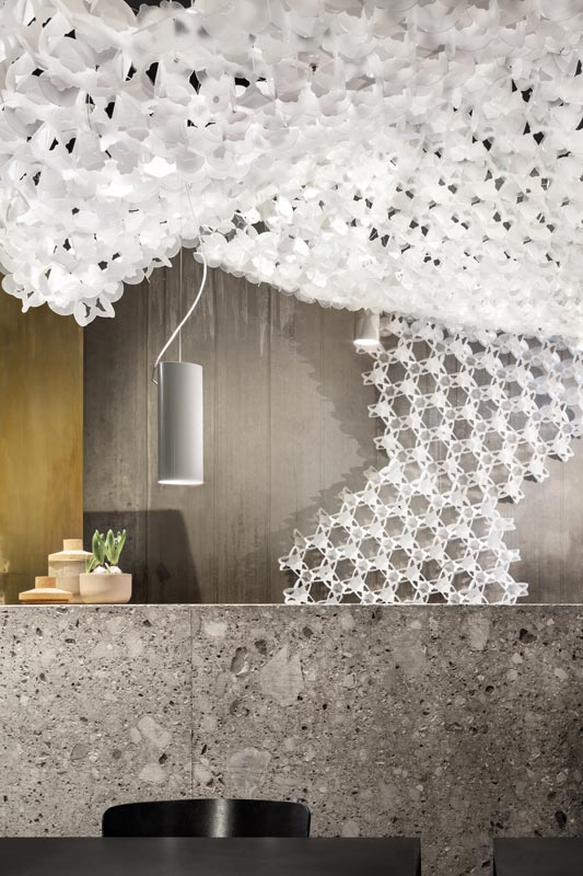 SLAMP lampe à suspension NUVEM composition de 2 modules blancs