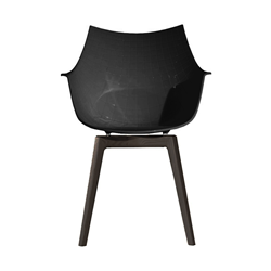 DRIADE fauteuil avec la base en bois MERIDIANA