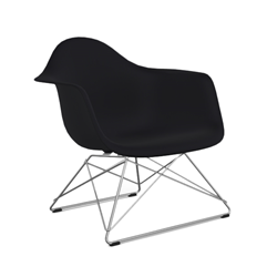 VITRA chaise fauteuil avec base chromée Eames Plastic Armchair LAR