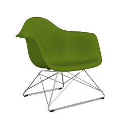 VITRA chaise fauteuil avec base chromée Eames Plastic Armchair LAR