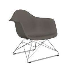 VITRA chaise fauteuil avec base chromée Eames Plastic Armchair LAR