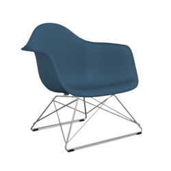 VITRA chaise fauteuil avec base chromée Eames Plastic Armchair LAR